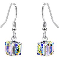 Fashion Geometric Square Austrian Crystal Women's Bracelets Earrings Necklace main image 4