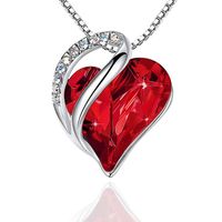 Fashion Heart Shape Artificial Crystal Plating Rhinestones Pendant Necklace 1 Piece main image 5