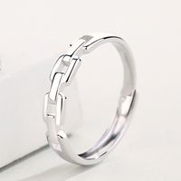 Mode Geometrisch Sterling Silber Inlay Zirkon Ringe 1 Stück sku image 2