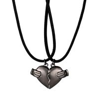 Mode Herzform Legierung Überzug Unisex Halskette Mit Anhänger 1 Satz sku image 23