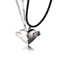 Mode Herzform Legierung Überzug Unisex Halskette Mit Anhänger 1 Satz sku image 21