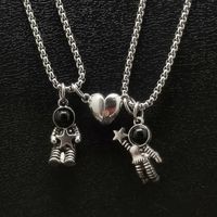 Cartoon Style Astronaut Alloy Plating Unisex Pendant Necklace 1 Piece main image 6