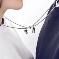 Cartoon Style Astronaut Alloy Plating Unisex Pendant Necklace 1 Piece main image 3