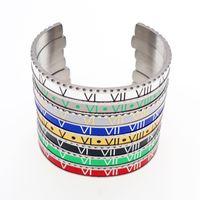 Fashion Letter Stainless Steel Plating Bangle 1 Piece main image 3