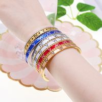 Fashion Letter Stainless Steel Plating Bangle 1 Piece main image 1