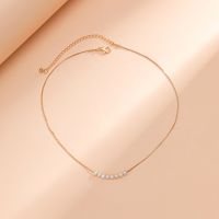 Einfacher Stil Geometrisch Kupfer Überzug Künstliche Perlen Halsband main image 3