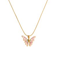 Ig Style Sweet Butterfly Stainless Steel Gold Plated main image 5