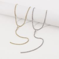 Fashion Heart Shape Claw Chain Inlay Rhinestones Women's Necklace 1 Piece main image 2