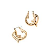 Fashion Simple Style Dolphin Alloy Plating Women's Earrings main image 5