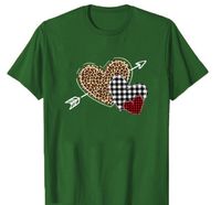 Women's T-shirt Short Sleeve T-shirts Printing Valentine's Day Fashion Heart Shape main image 2