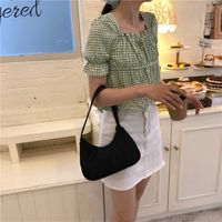 Women's Small All Seasons Nylon Solid Color Fashion Dumpling Shape Zipper Underarm Bag main image 5