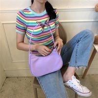 Women's Small All Seasons Nylon Solid Color Fashion Dumpling Shape Zipper Underarm Bag sku image 3