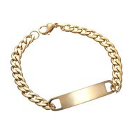 Fashion Geometric 304 Stainless Steel Plating 18K Gold Plated Men'S Bracelets sku image 2
