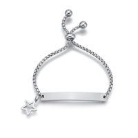 Fashion Heart Shape Crown Butterfly Stainless Steel Plating Id Bracelets 1 Piece sku image 6