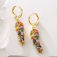 1 Pair Simple Style Leaf Copper Earrings main image 4