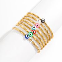 Fashion Eye Ccb Beaded Women's Bracelets 7 Pieces sku image 1