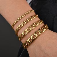 Style Simple Couleur Unie Acier Inoxydable Placage Bracelets 1 Pièce sku image 11