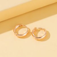 1 Pair Casual Circle Plating Alloy Hoop Earrings sku image 3