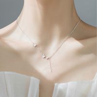 Copper Silver Plated Simple Style Geometric Rectangle Pendant Necklace sku image 9