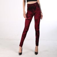 Women's Daily Fashion Solid Color Ankle-length Printing Jeans main image 5