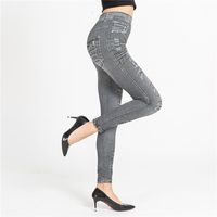 Women's Daily Fashion Solid Color Ankle-length Printing Jeans main image 5