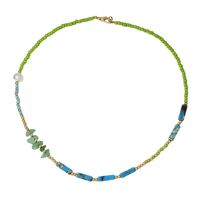 Beach Geometric Beaded Agate Women's Necklace 1 Piece sku image 1