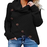 Women's Sweater Long Sleeve Sweaters & Cardigans Patchwork British Style Solid Color main image 3