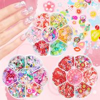 Sweet Flower Strawberry Sequin Nail Decoration Accessories 1 Set sku image 15