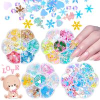 Sweet Flower Strawberry Sequin Nail Decoration Accessories 1 Set sku image 23