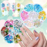 Sweet Flower Strawberry Sequin Nail Decoration Accessories 1 Set sku image 10