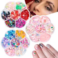 Sweet Flower Strawberry Sequin Nail Decoration Accessories 1 Set sku image 16