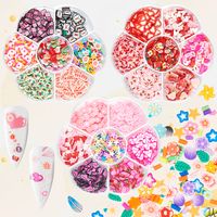 Sweet Flower Strawberry Sequin Nail Decoration Accessories 1 Set sku image 14