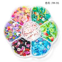 Sweet Flower Strawberry Sequin Nail Decoration Accessories 1 Set sku image 2