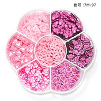 Sweet Flower Strawberry Sequin Nail Decoration Accessories 1 Set sku image 5