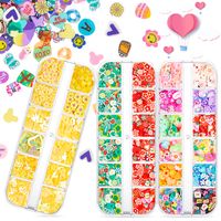 Cute Heart Shape Sequin Soft Clay Nail Decoration Accessories sku image 51