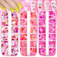 Cute Heart Shape Sequin Soft Clay Nail Decoration Accessories sku image 62