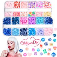 Cute Heart Shape Sequin Soft Clay Nail Decoration Accessories sku image 30