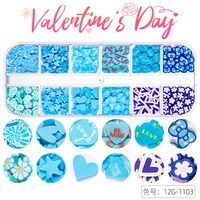 Cute Heart Shape Sequin Soft Clay Nail Decoration Accessories sku image 17