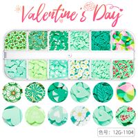Cute Heart Shape Sequin Soft Clay Nail Decoration Accessories sku image 18