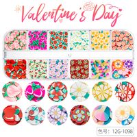 Cute Heart Shape Sequin Soft Clay Nail Decoration Accessories sku image 22