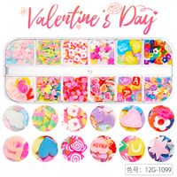 Cute Heart Shape Sequin Soft Clay Nail Decoration Accessories sku image 8