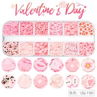 Cute Heart Shape Sequin Soft Clay Nail Decoration Accessories sku image 10