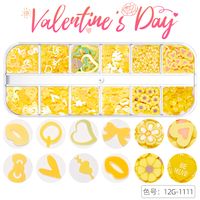 Cute Heart Shape Sequin Soft Clay Nail Decoration Accessories sku image 28