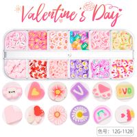 Cute Heart Shape Sequin Soft Clay Nail Decoration Accessories sku image 13