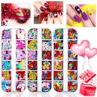 Fashion Heart Shape Sequin Plastic Nail Decoration Accessories sku image 83