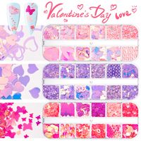 Fashion Heart Shape Sequin Plastic Nail Decoration Accessories sku image 79