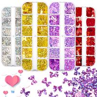 Fashion Heart Shape Sequin Plastic Nail Decoration Accessories sku image 93