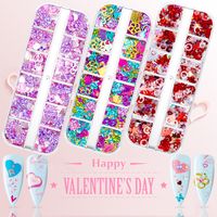 Fashion Heart Shape Sequin Plastic Nail Decoration Accessories sku image 68