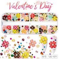 Fashion Heart Shape Sequin Soft Clay Nail Decoration Accessories sku image 51