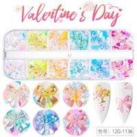 Fashion Heart Shape Sequin Plastic Nail Decoration Accessories sku image 24